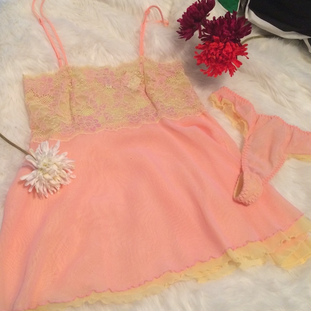Victoria's Secret Chemise Babydoll & Thong Set